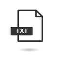 TXT vector icon Royalty Free Stock Photo