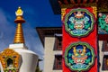 Tyangboche. Tengboche buddhist monastery in Himalayan mountains of Nepal