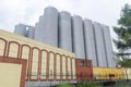 Storage and fermentation tanks of Tyskie brewery