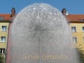 TYCHY , SILESIA , POLAND -Fountain in Baczynski square