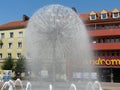 TYCHY , SILESIA , POLAND -Fountain in Baczynski square