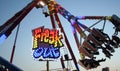 Tyler TX Circa 2012 - Freak Out Ride at County Fair in Rural East Texas Royalty Free Stock Photo