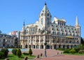 Tylish modern building on European Square in the center of Batumi Royalty Free Stock Photo