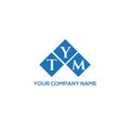 TYM letter logo design on white background. TYM creative initials letter logo concept. TYM letter design Royalty Free Stock Photo