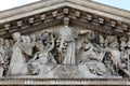 Tympanon of Pantheon, Paris Royalty Free Stock Photo