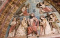 Tympanum in Burgos Cathedral, Spain