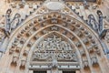 Tympanum of St Vitus Cathedral in Prague