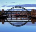 Tyne Bridge Reflection. Royalty Free Stock Photo