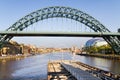 Tyne bridge from swing bridge