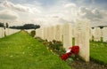Tyne cot cemetery first world war flanders Belgium Royalty Free Stock Photo
