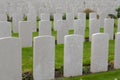 Tyne cot cemetery first world war flanders Belgium Royalty Free Stock Photo