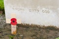 Tyne cot cemetery first world war flanders Belgium Royalty Free Stock Photo