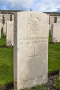 THe Tyne Cot Cemetery in Ypres world war belgium flanders Royalty Free Stock Photo