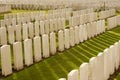 THe Tyne Cot Cemetery in Ypres world war belgium flanders Royalty Free Stock Photo