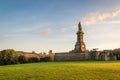 Tynemouth Priory and Collingwood Monument Royalty Free Stock Photo