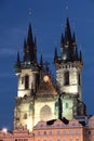 Tynsky church in Prague Royalty Free Stock Photo