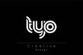 TYO Creative Unique Modern Letter Logo Design Royalty Free Stock Photo