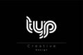 TYP Creative Unique Modern Letter Logo Design Royalty Free Stock Photo