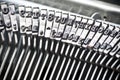 Type bars of typewriter Royalty Free Stock Photo