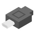 Type c adapter icon, isometric style Royalty Free Stock Photo