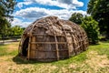 Native American hut at the Simsbury Historical Society, Connecticut Royalty Free Stock Photo