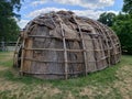Native American hut at the Simsbury Historical Society, Connecticut Royalty Free Stock Photo