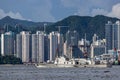 Type 037-II missile corvette number 771 acrossed Victoria harbour of Hong