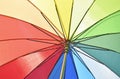 Type of multi-colored umbrella