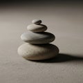 This type of rock stacking is often associated with meditation and Royalty Free Stock Photo