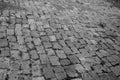 Street with rectangular stones