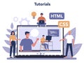 Typersetter concept online service or platform. Website constructing. Royalty Free Stock Photo