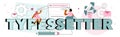 Typersetter typographic header. Website constructing. Process of creating Royalty Free Stock Photo