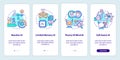 Types of artificial intelligence onboarding mobile app screen