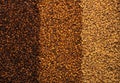 3 types of barley malt for beer.