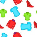 Types of clothes pattern, cartoon style