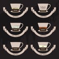 Types of coffee.