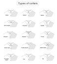 Types of collars Royalty Free Stock Photo