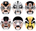 Types of facial make-up in Beijing opera set nine