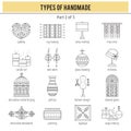 Types of handmade set