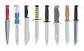 Types of Military Knives. Fighting Knife. Blade Types. American Tanto. Steel Arms.