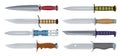 Types of Military Knives. Fighting Knife. Blade Types. American Tanto. Steel Arms.