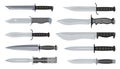 Types of Military Knives. Typical Hunter Knives. Blade Types. American Tanto. Steel Arms.