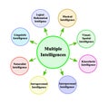 Types of Multiple Intelligence Royalty Free Stock Photo