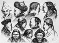 Types of the natives of Eastern Siberia, the illustrious universe, editor Michel Levy 1868
