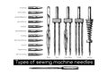 Types of sewing machine needles Royalty Free Stock Photo