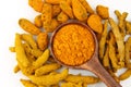 Types of turmeric barks Royalty Free Stock Photo
