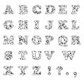 Typeset of dalmatian letters