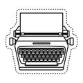 typewrite retro isolated icon