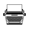 typewrite retro isolated icon