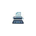 Typewriter / Author Icon. cash registers favorites icon. web content and writing icon